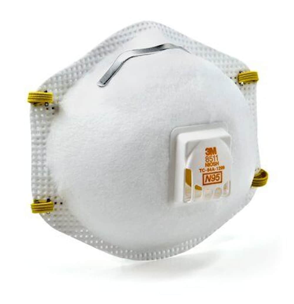 3M Cool Flow White N95 Safety mask 5 -Pack