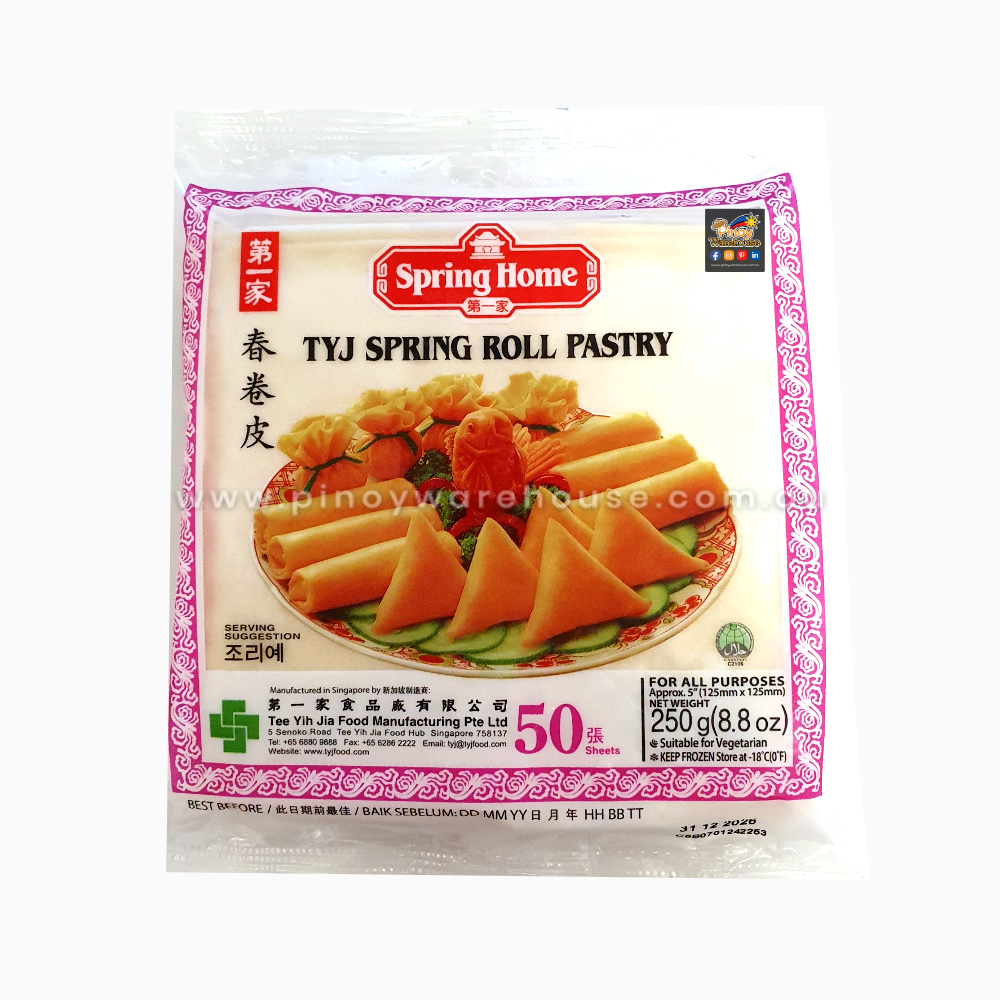 Spring Home TYJ Spring Roll Pastry 50sheets 250g | My Food Mart - Asian Groceries Delivered