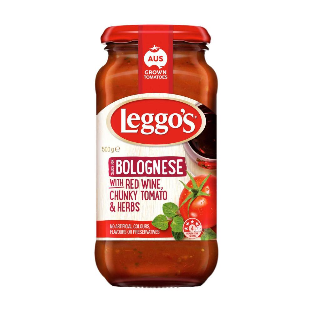 Leggo's Pasta Sauce Red Wine Bolognese - 500g