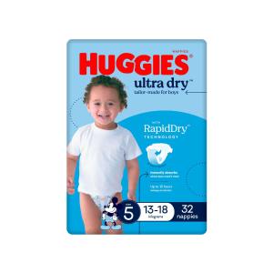 Huggies Ultra Dry Crawler Nappies Boy 6-11kg 22 Pack