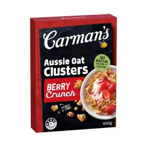 Carman's Aussie Oat Clusters Berry Crunch Value Pack 800g