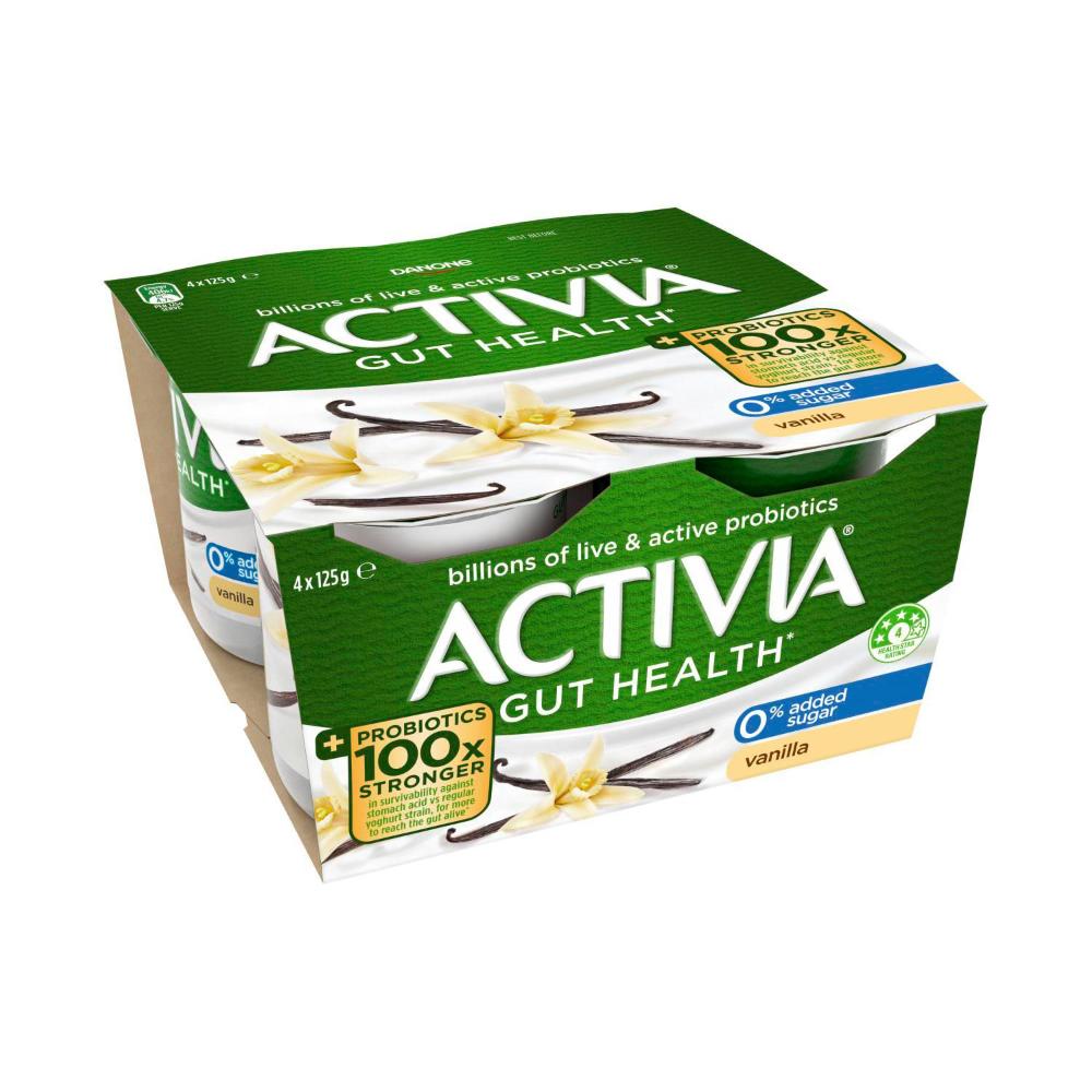 Activia Probiotic Vanilla Yoghurt 4 Pack