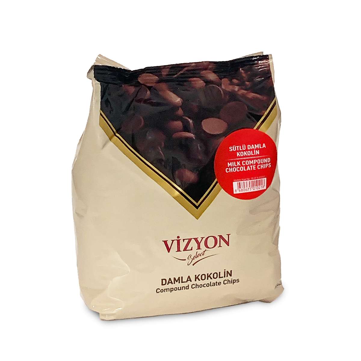 Vizyon Compound Dark Chocolate Chips 1kg