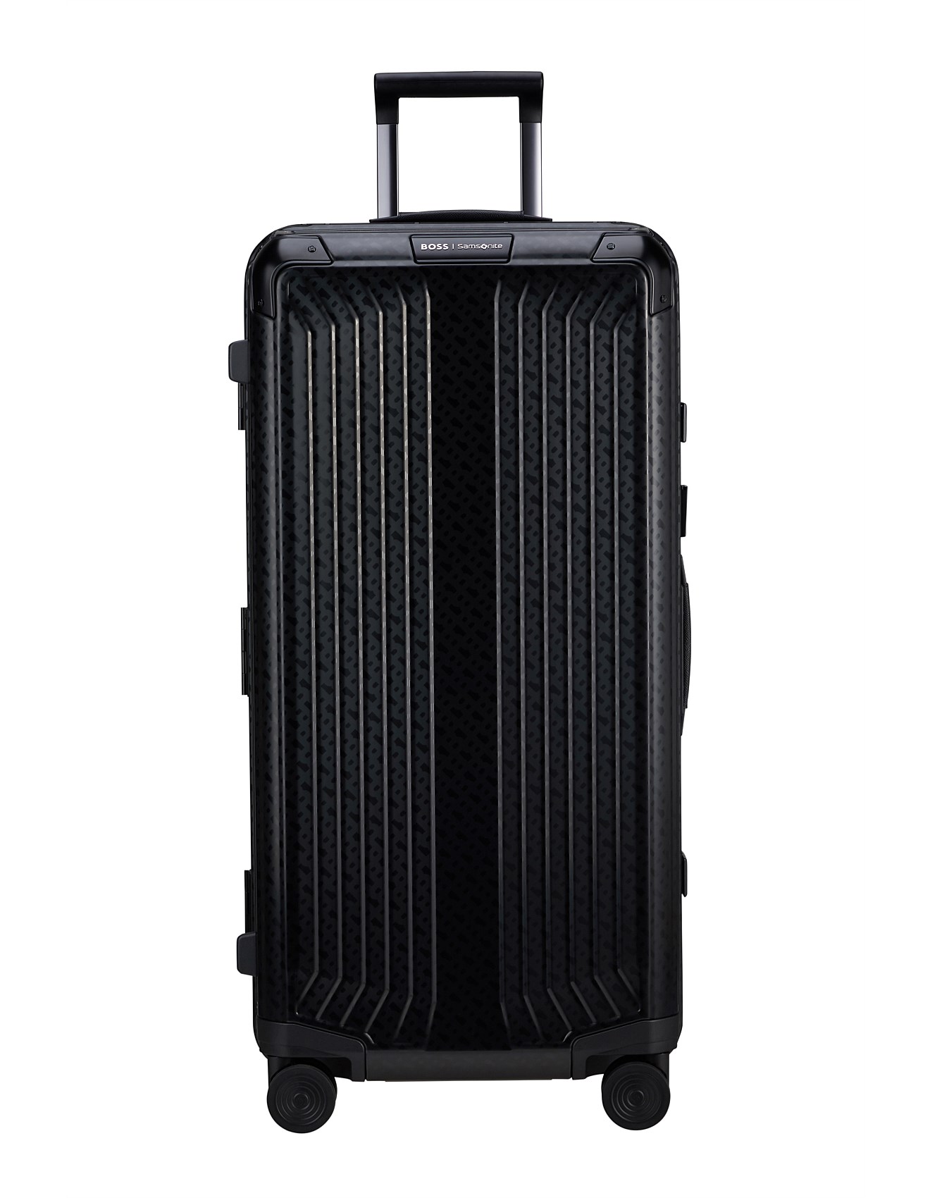 Samsonite Lite-Box Alu / Boss Trunk 80cm Graphite Monogram