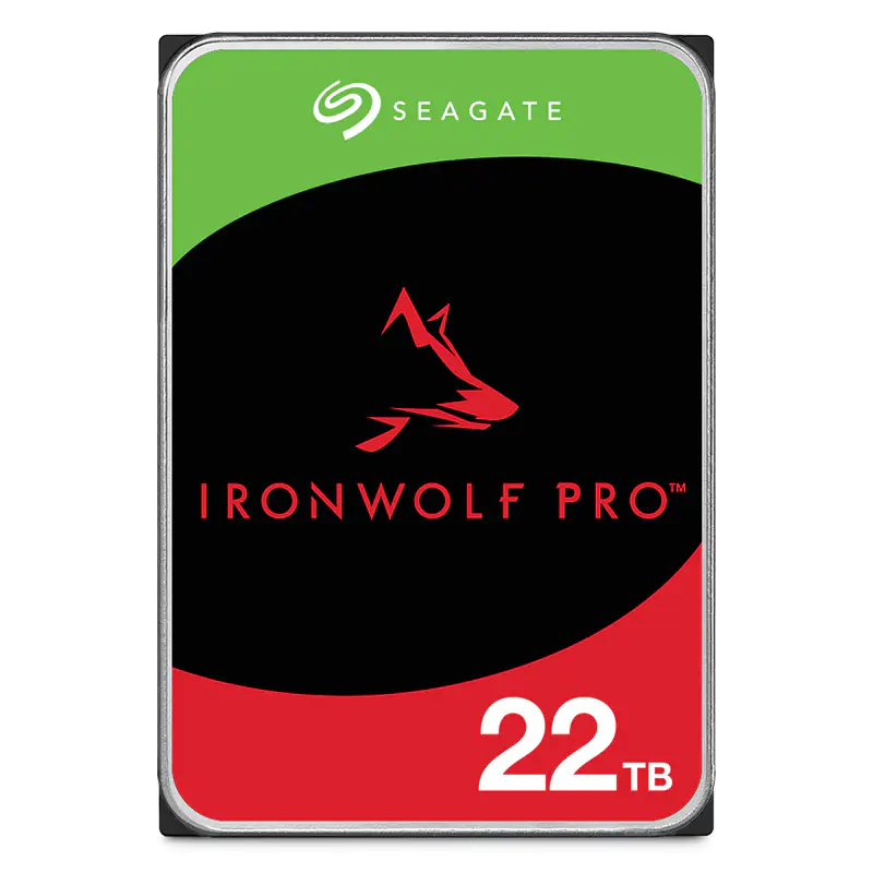 Seagate 22TB IronWolf Pro 3.5" SATA 7200RPM NAS Hard Drive Support Unlimited - ST22000NT001