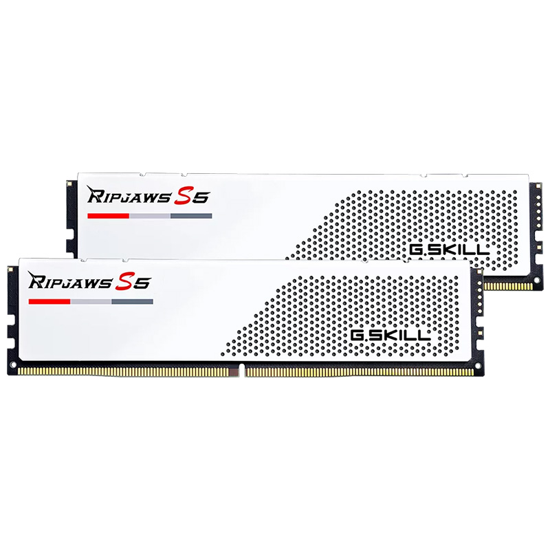64GB G.SKILL DDR5 Ripjaws S5 6000MHz CL30 Dual Channel Kit 2x 32GB White