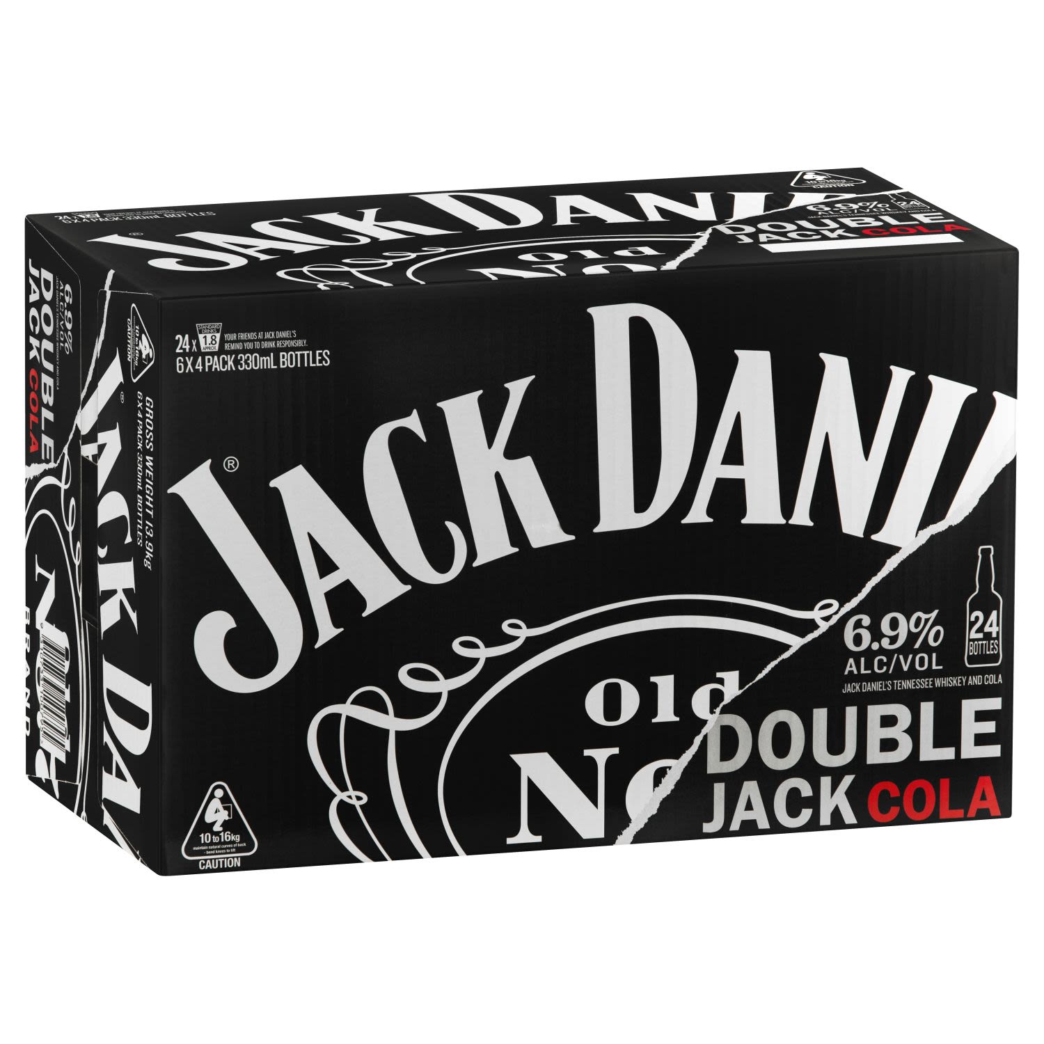 Jack Daniel's Double Jack & Cola 24 Pack 330ml