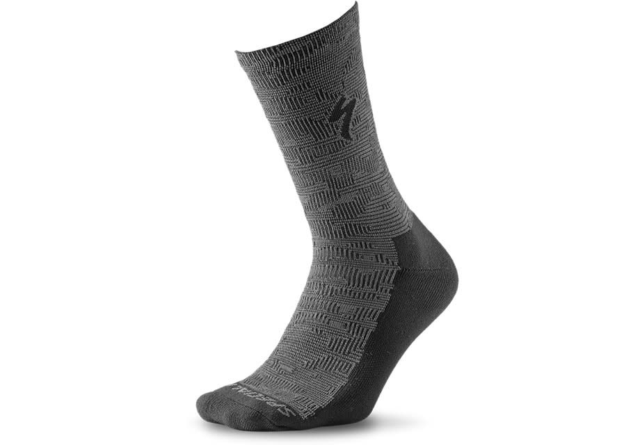 Specialized PrimaLoft Lightweight Tall Socks - Charcoal (Size: Small)