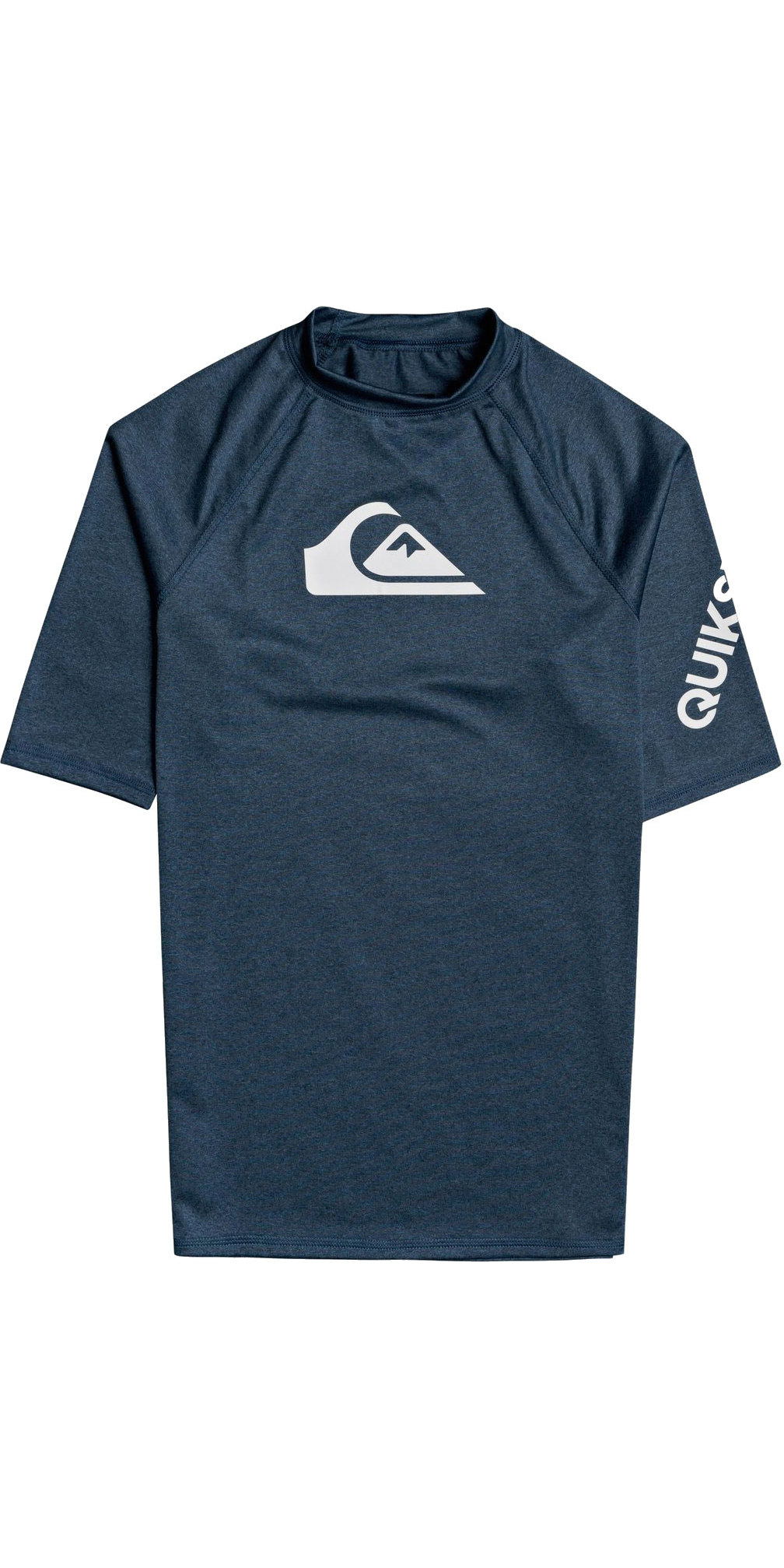 Quiksilver All Time Short Sleeve Rash Vest in Blue 4