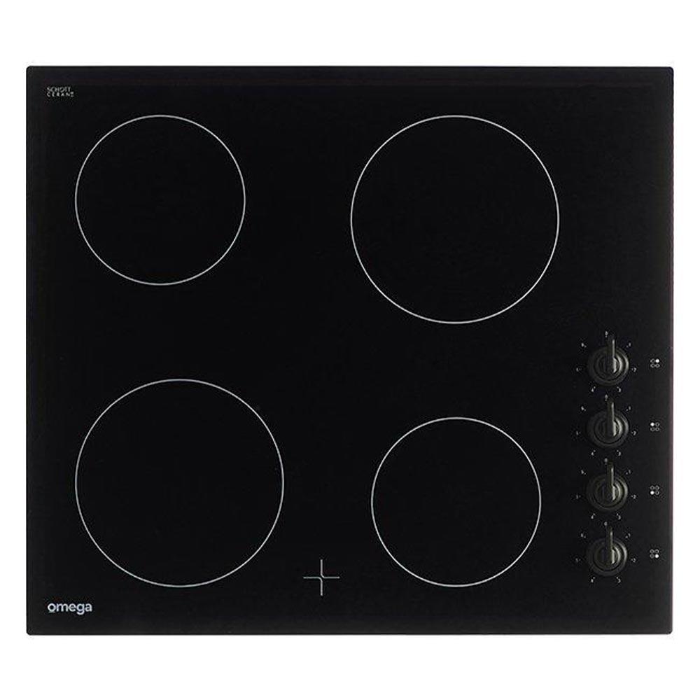 Omega 60cm Ceramic Glass Cooktop Black OCC64KZTGG