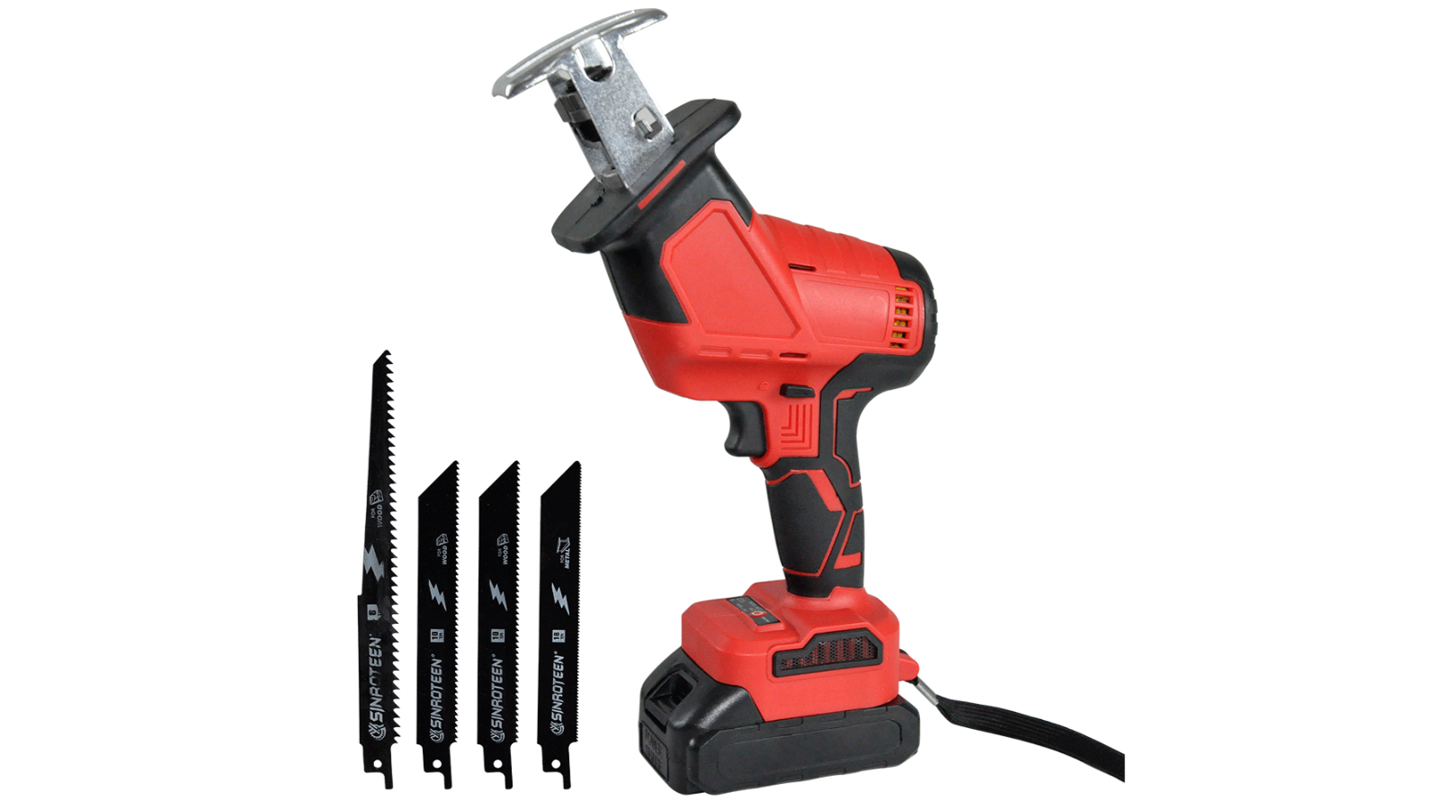 Yarra Supply Cordless Reciprocating Saw 21V Electric Brushless w/4 Blades Battery and Charger
