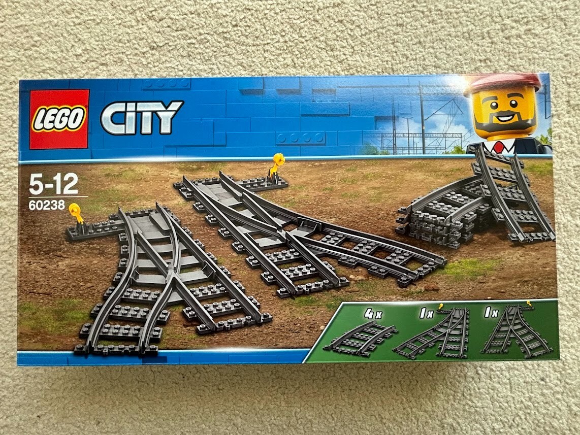 LEGO City Switch Tracks 60238 Building Kit (8 Pieces)