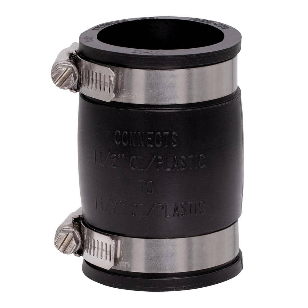 1-1/2 in. x 1-1/2 in. DWV Flexible PVC Coupling