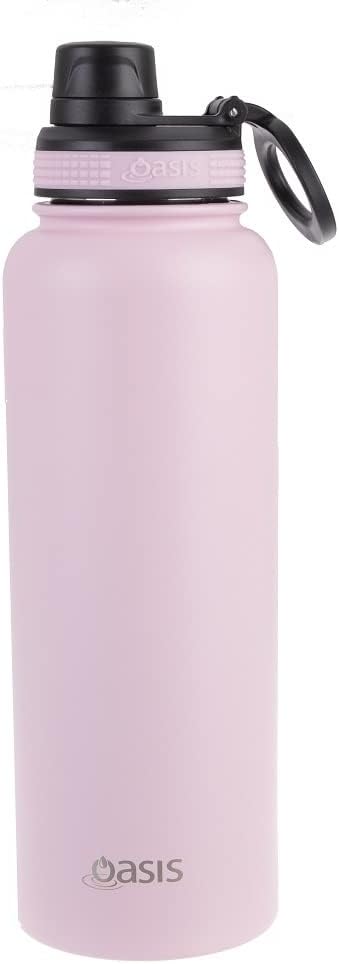 Oasis Insulated Stainless Steel Challenger Sports Bottle with screw-cap Lid 550ml Sage Green