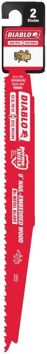 Freud DS0912BW5 9-Inch x 6-12T Demo Demon Diablo Reciprocating Blade, 5-Pack