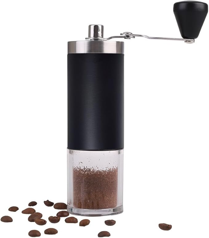 Casabarista Stainless Steel Hand Coffee Grinder with Ceramic Burr