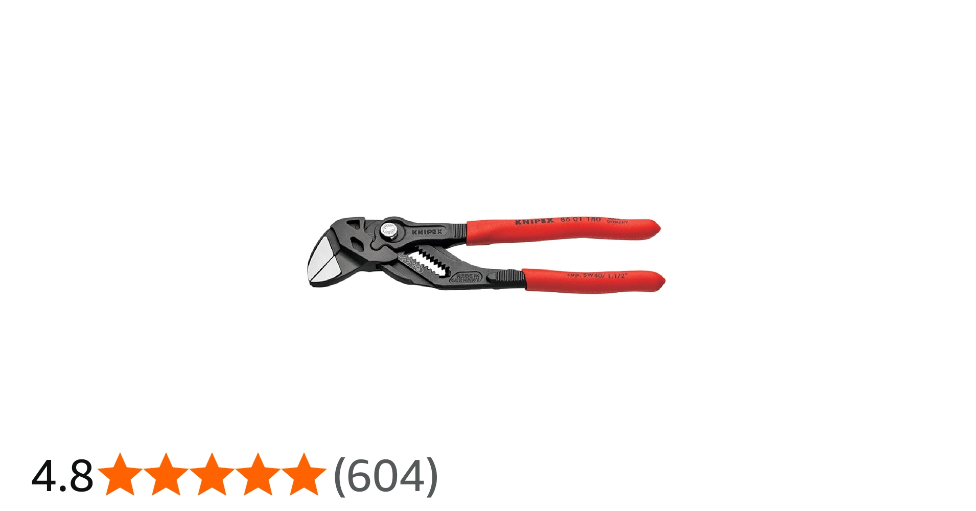 Knipex 86 01 180 Pliers Wrench 180mm