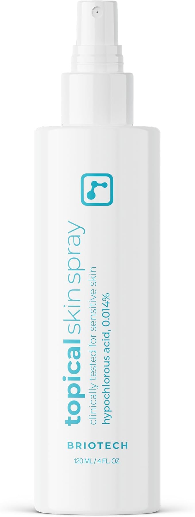 BRIOTECH Topical Skin Spray, Hypochlorous Acid for Body & Face, Eyelid Cleanser, HOCL Facial Mist, Support Against Irritation, Calm Redness, Soothe