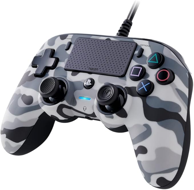 Nacon Wired Compact Controller for PS4 (Camo Grey)