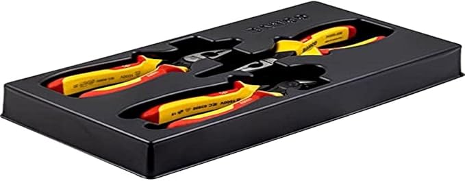 Bahco 9897S/3 3Pce Ergo Insulated 1000V VDE All-Round Pliers Set