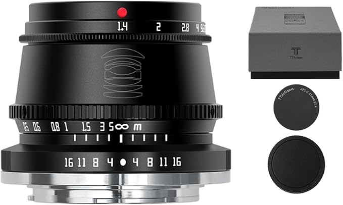 TTArtisan 35mm f/1.4 Lens For Fujifilm X, Mount, APS C es, Prime, Only, Standard, Focus Manual, f/2.8 or