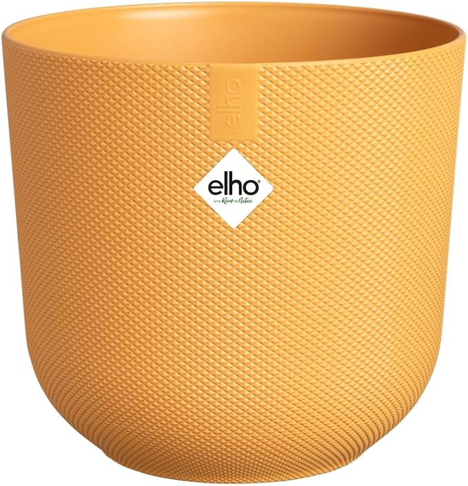 Elho Jazz Round 19cm - Amber Yellow
