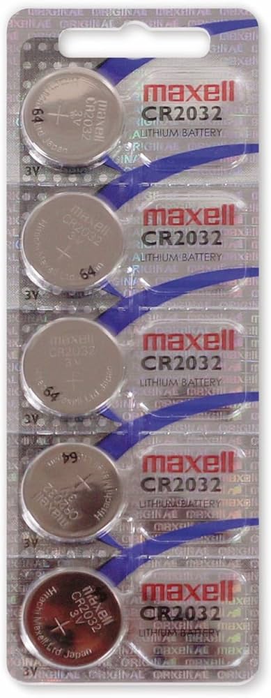 Maxell CR2032 Lithium Button Cell (Pack of 5)