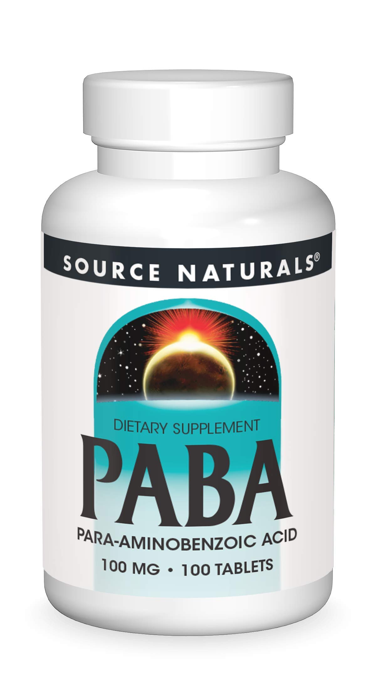 Source Naturals - PABA 100 MG - 250 Tablets