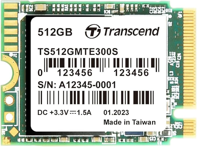 Transcend MTE300S - SSD - 512 GB - Internal - M.2 2230 - PCIe 3.0 X4 (Nvme)