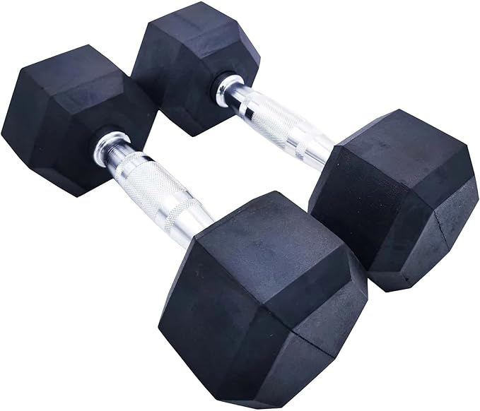 INSOURCE | Rubber Hex Dumbbells 17.5kg Pairs