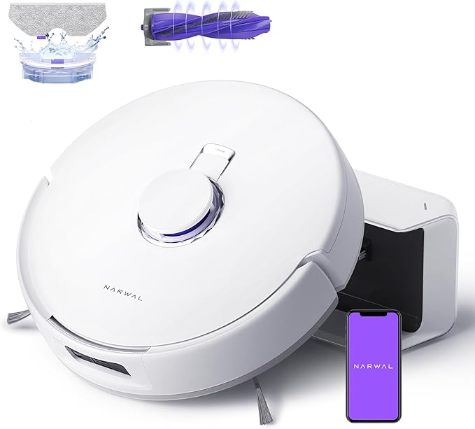 Narwal Freo x Plus Robot Vacuum Cleaner and Mop - White