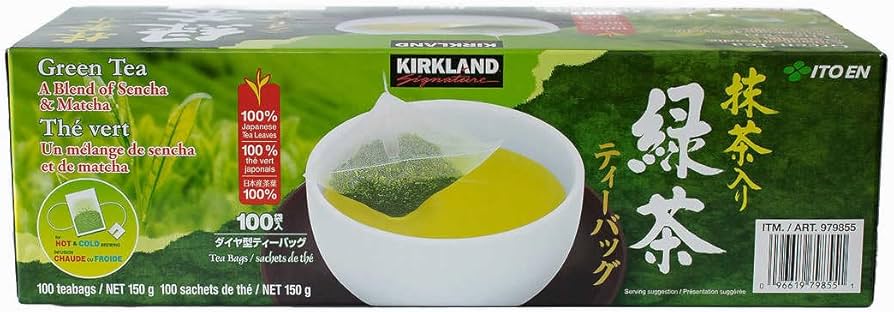 Kirkland Signature Ito En Matcha Blend 100 Japanese Green Tea Leaves