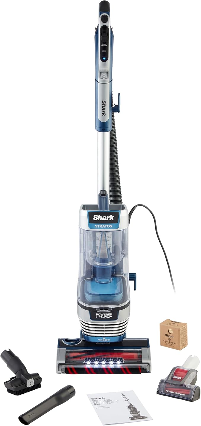 Shark Stratos XL 2.6 Litre Corded Upright Vacuum Cleaner With Anti Hair Wrap Plus & Anti Odour, Pet, Crevice and Multi-surface Tools, Transforms To