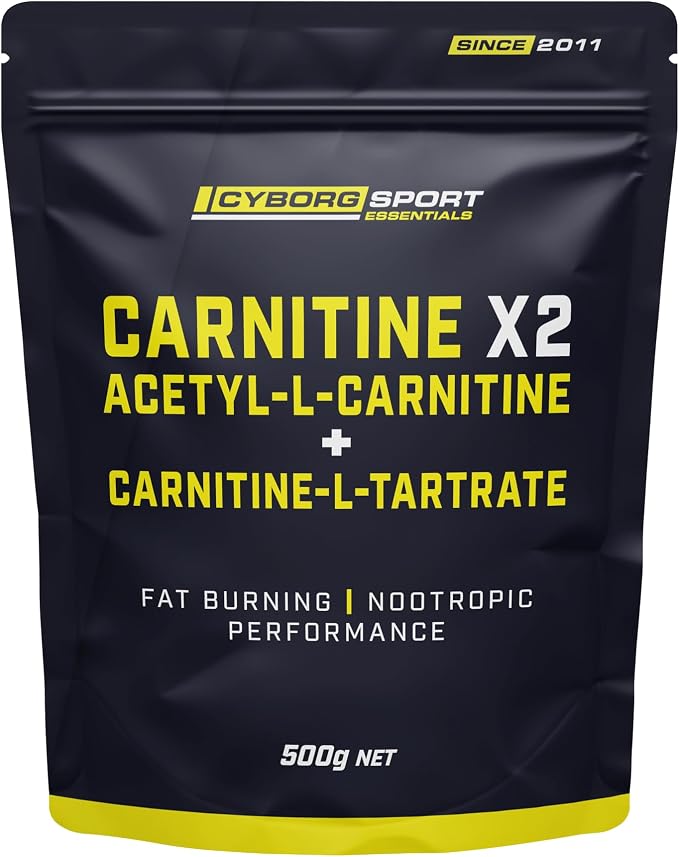 Carnitine X2 - Acetyl-L-Carnitine & Carnitine-L-Tartrate 500g & 1kg