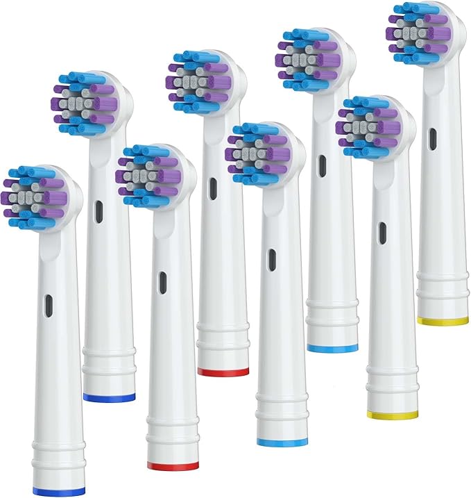 4 Pack - Replacement Toothbrush Heads For Oral B Electric Toothbrushes