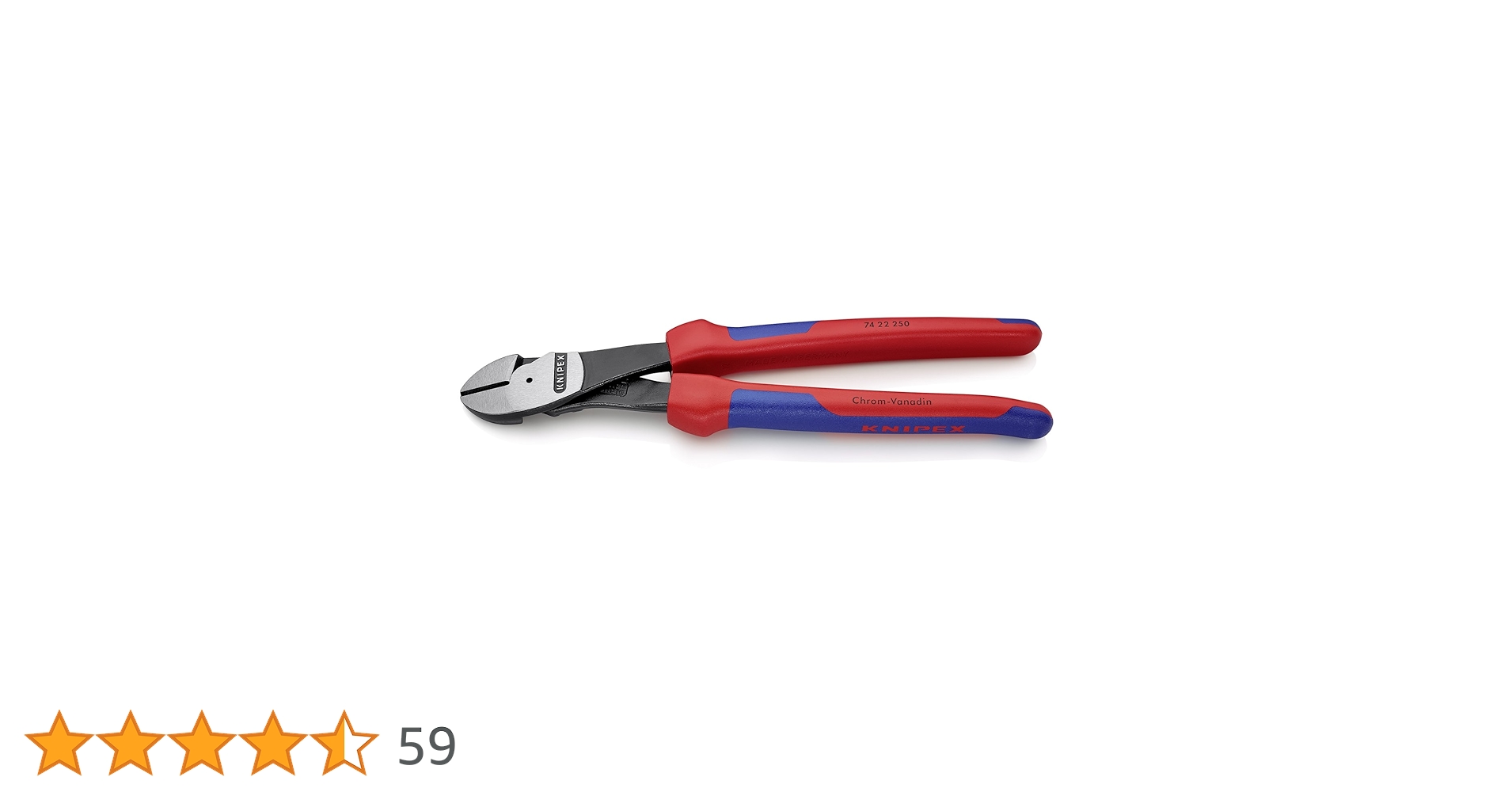 Knipex High Leverage Diagonal Cutting Nippers 250mm (74 22 250)