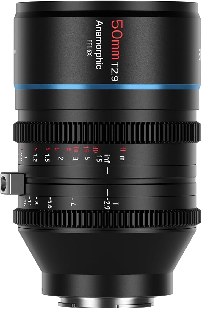 Sirui 50mm T2.9 1.6x Anamorphic Lens For Sony E Mount (Full Frame)