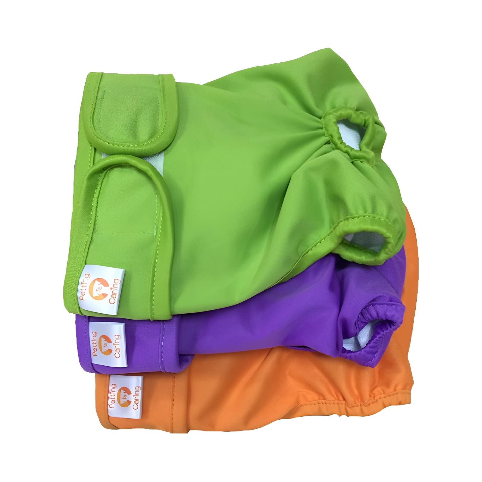 Petting Is Caring Dog Diapers Washable & Reusable Female and Male Dog Diapers Materials Durable Machine Washable Solution For Pet Incontinence An