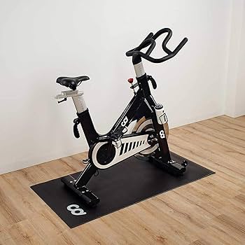 Bicycle Trainer Spin Bike Floor Mat Indoor Cycle Exercise Equipment Gym Flooring 30"x60" (76cm x 152cm)