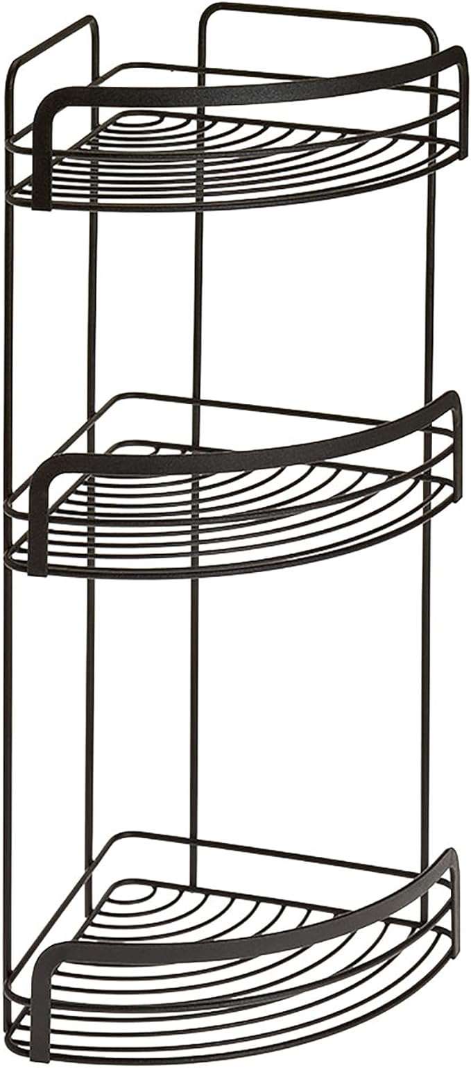 Origin 3 Tier Corner Shower Caddy & Shelf Matte Black
