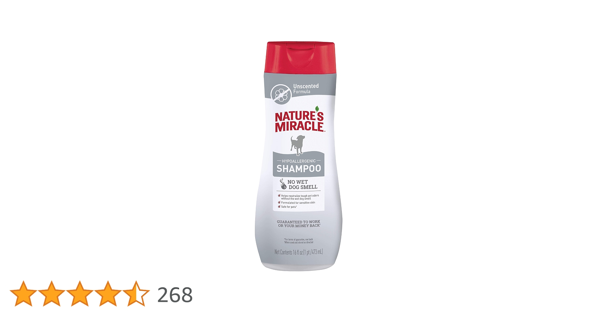 Nature's Miracle Hypoallergenic Odor Control Shampoo 473ml