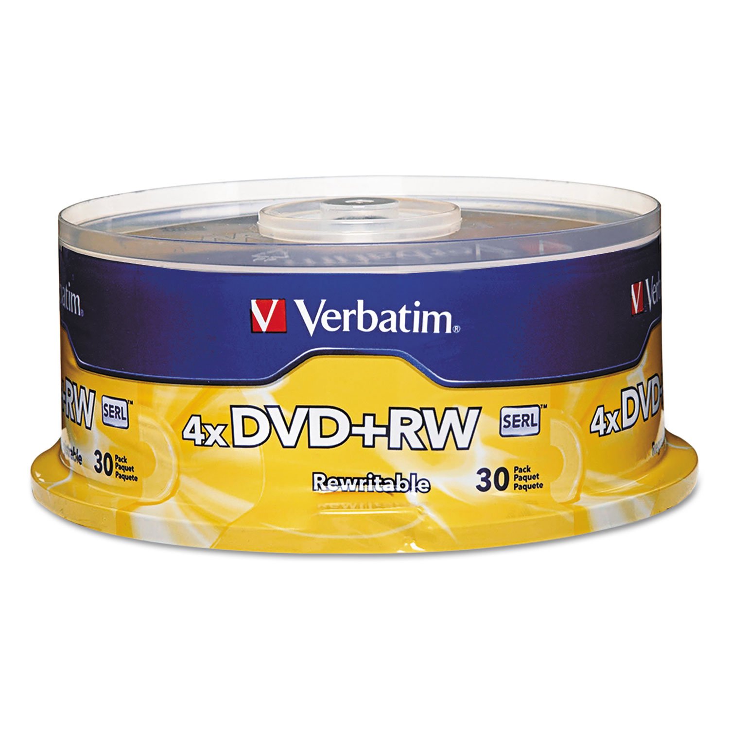 Verbatim DVD+RW 4.7GB 4x 30 Pack Spindle (94834)
