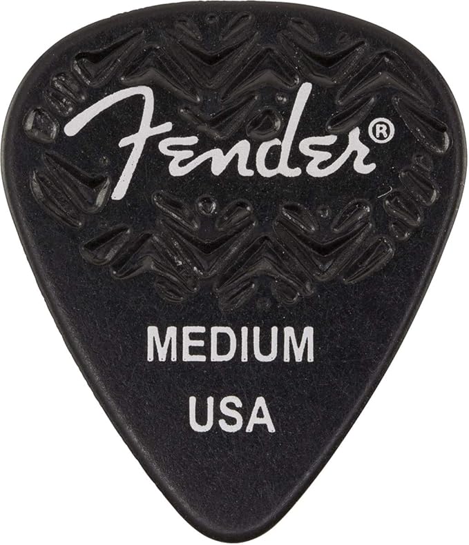 Fender Picks - Black 351 Shape Thin (6 Pack)