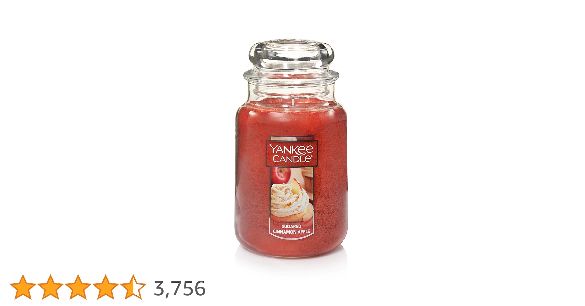 Yankee Signature Jar Candle - Medium - Sugared Cinnamon Apple