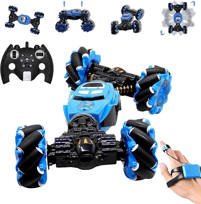 Lulu Home Remote Control Stunt Car, Hand Gesture Sensing Rc Crawler, Stunt Twisting Climbing Vehicle Boy Toy Car with Four-wheel Drive, Birthday For