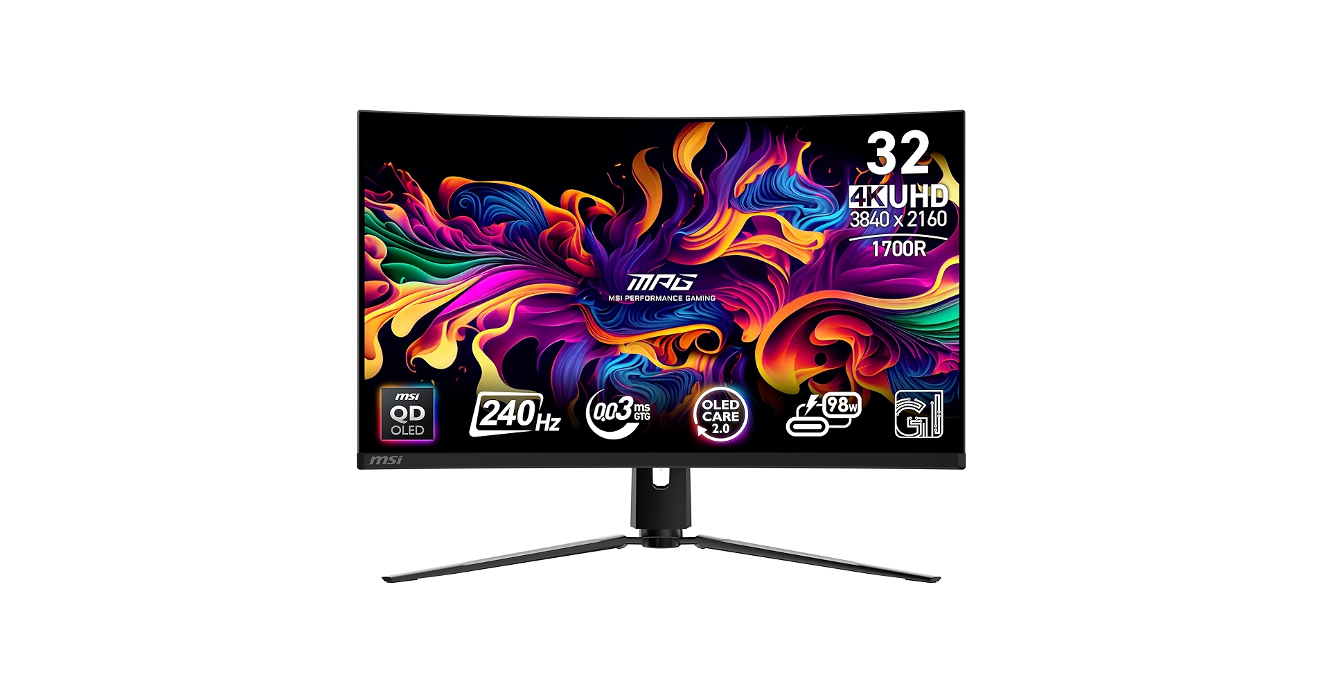 MSI MPG 321CURX 32" Curved 4K 240Hz 0.03ms QD-OLED Monitor