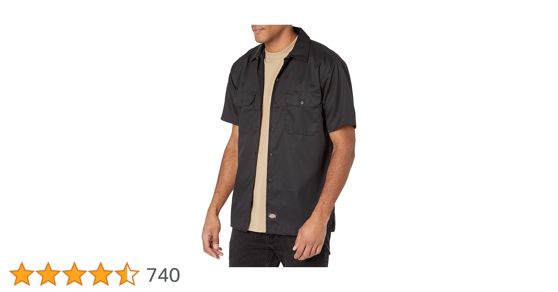 Dickies Men's Short-Sleeve Flex Twill Work Shirt