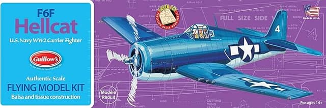 Hellcat Balsa Plane Model Kit