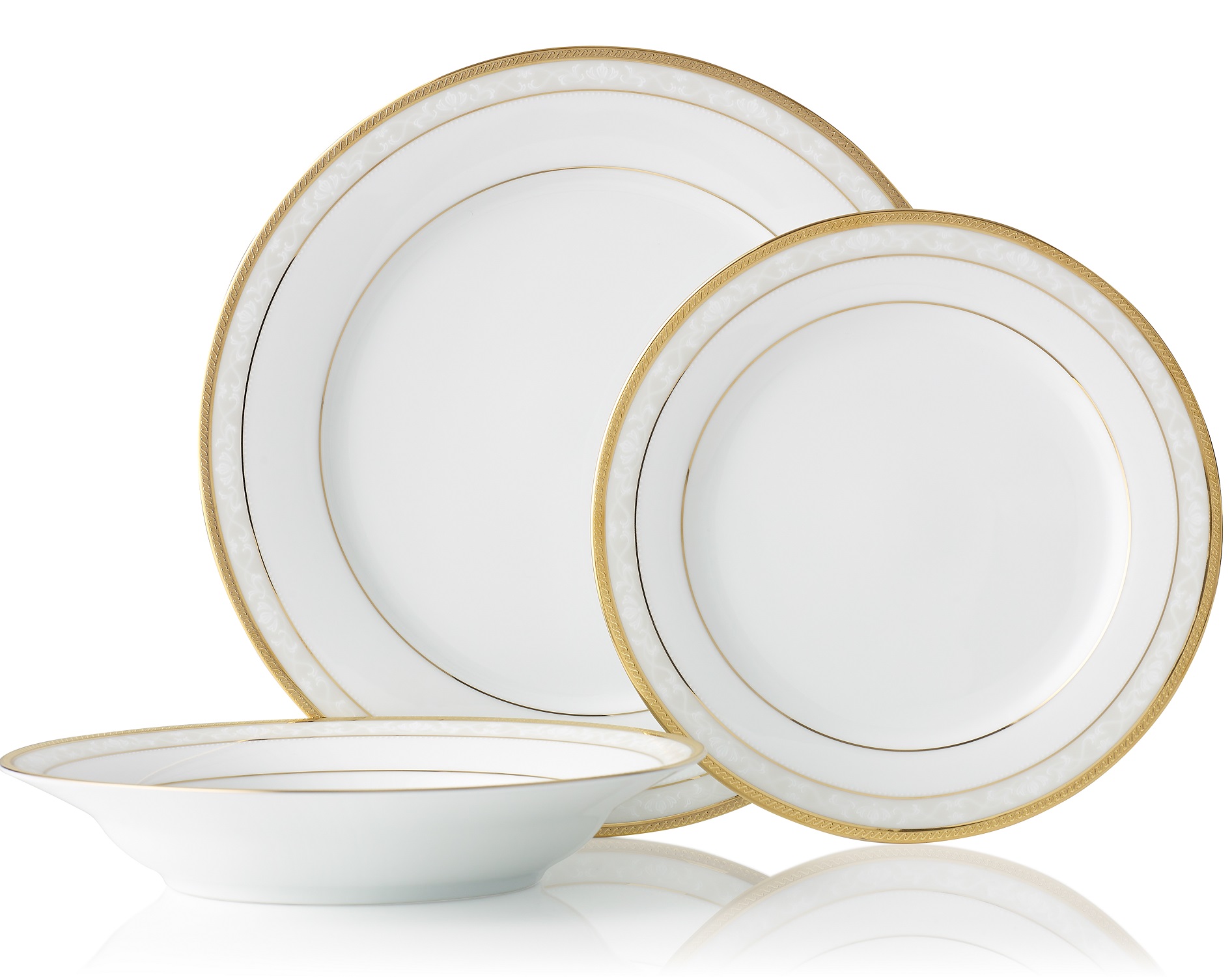 Noritake Hampshire Gold 12 Piece Dinner Set