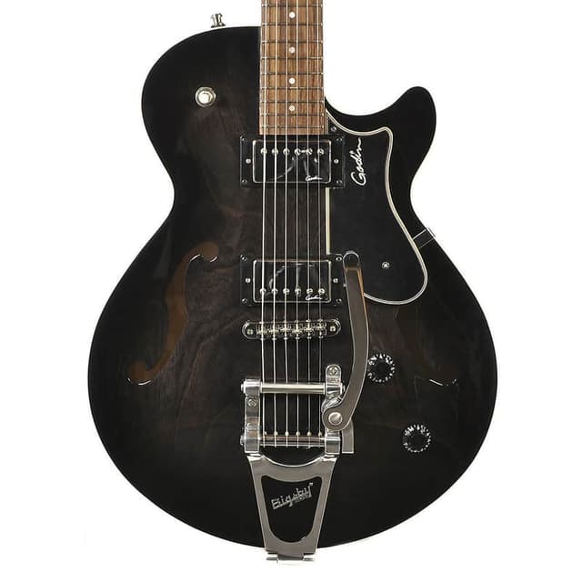 Godin Montreal Premiere Thinline Semi-Hollow Trans Black w/Bigsby